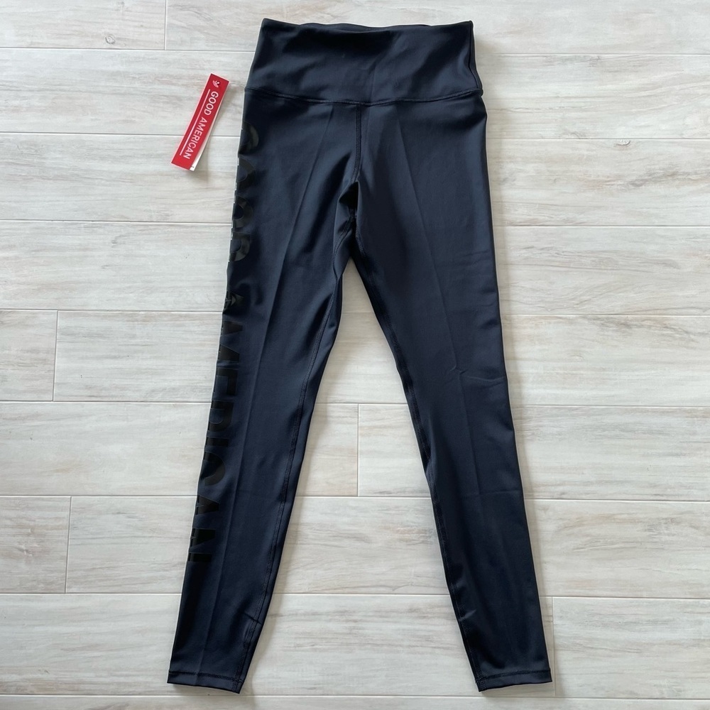 NWT Good American Core Power Performance Black Le… - image 2